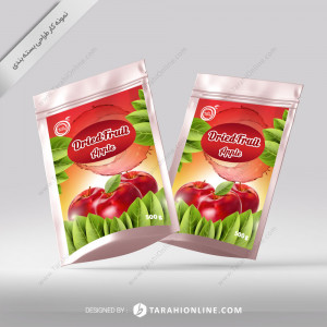 طراحی بسته بندی میوه خشک شده - سیب 1
